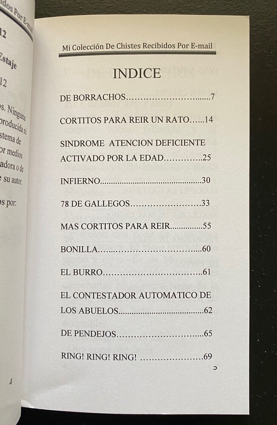 Libro de Chistes « Mi Colección De Chistes Recibidos Por E-Mail » Jokes in Spanish