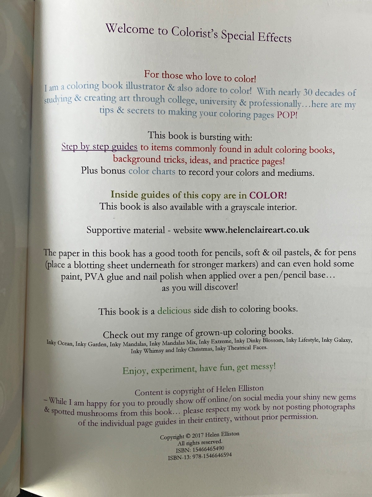 COLORIST&rsquo;S SPECIAL EFFECTS BY HELEN ELLISTON. STEP BY GUIDE GUIDES TO COLORING.
