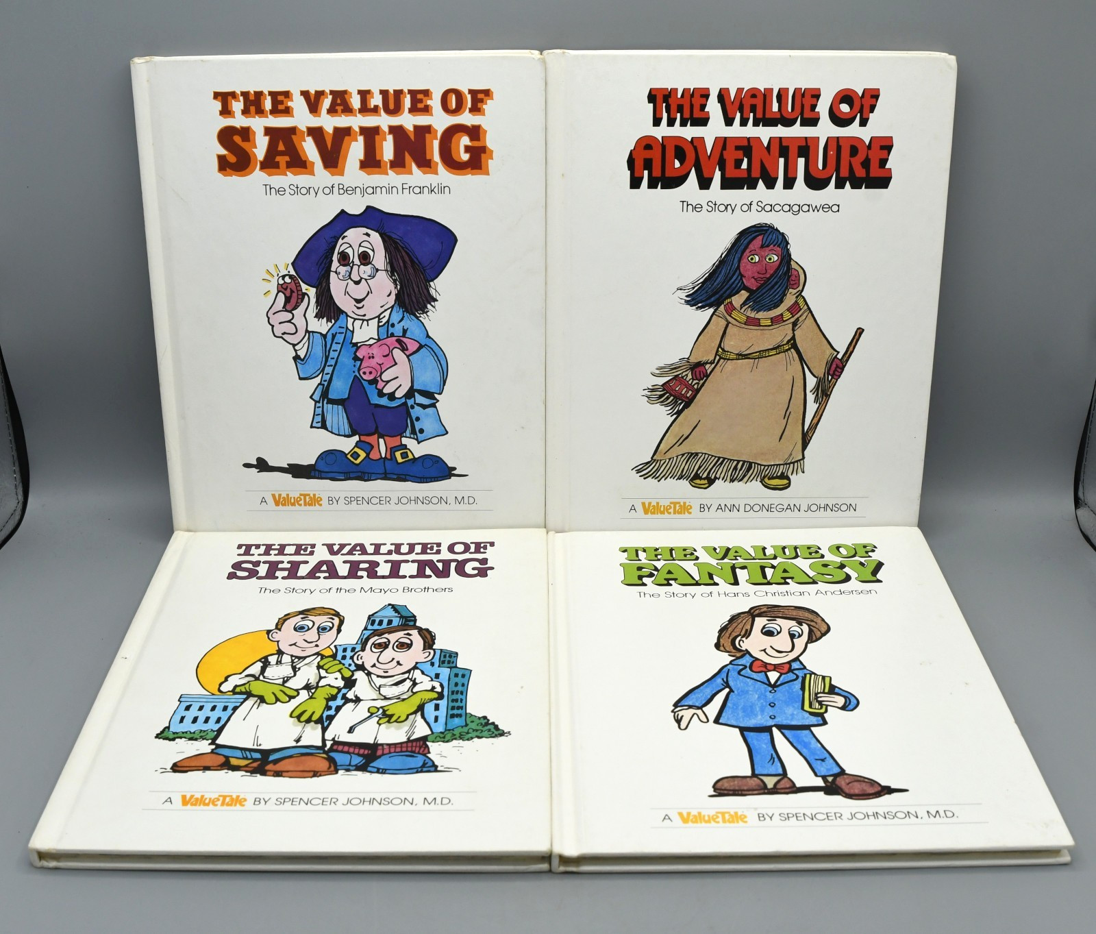 ValueTales Book Lot of 28 Johnson Vintage 1970s Hardcover Morals Biographies