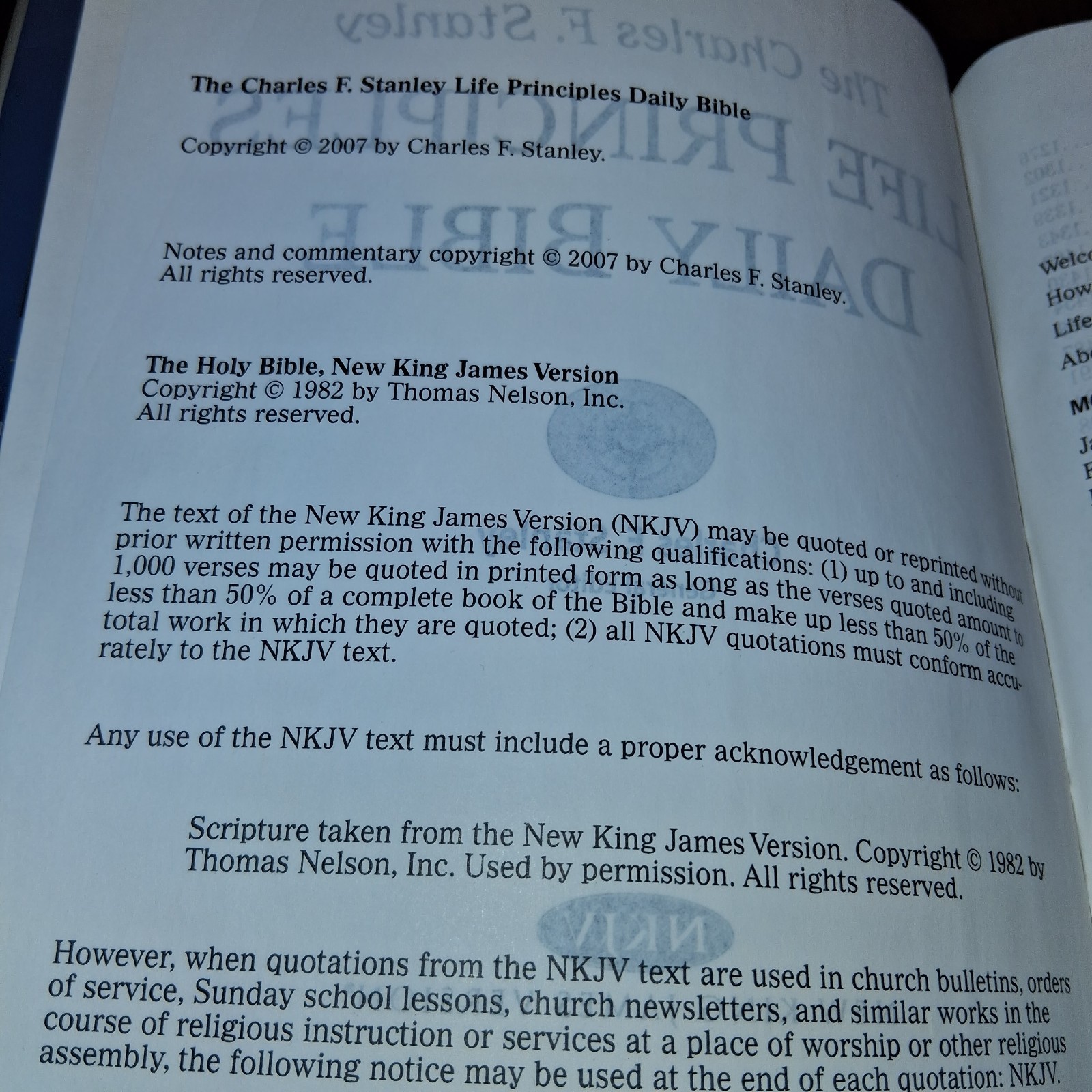 NKJV, Charles F. Stanley Life Principles Daily Bible, Hardcover: Holy Bible,…