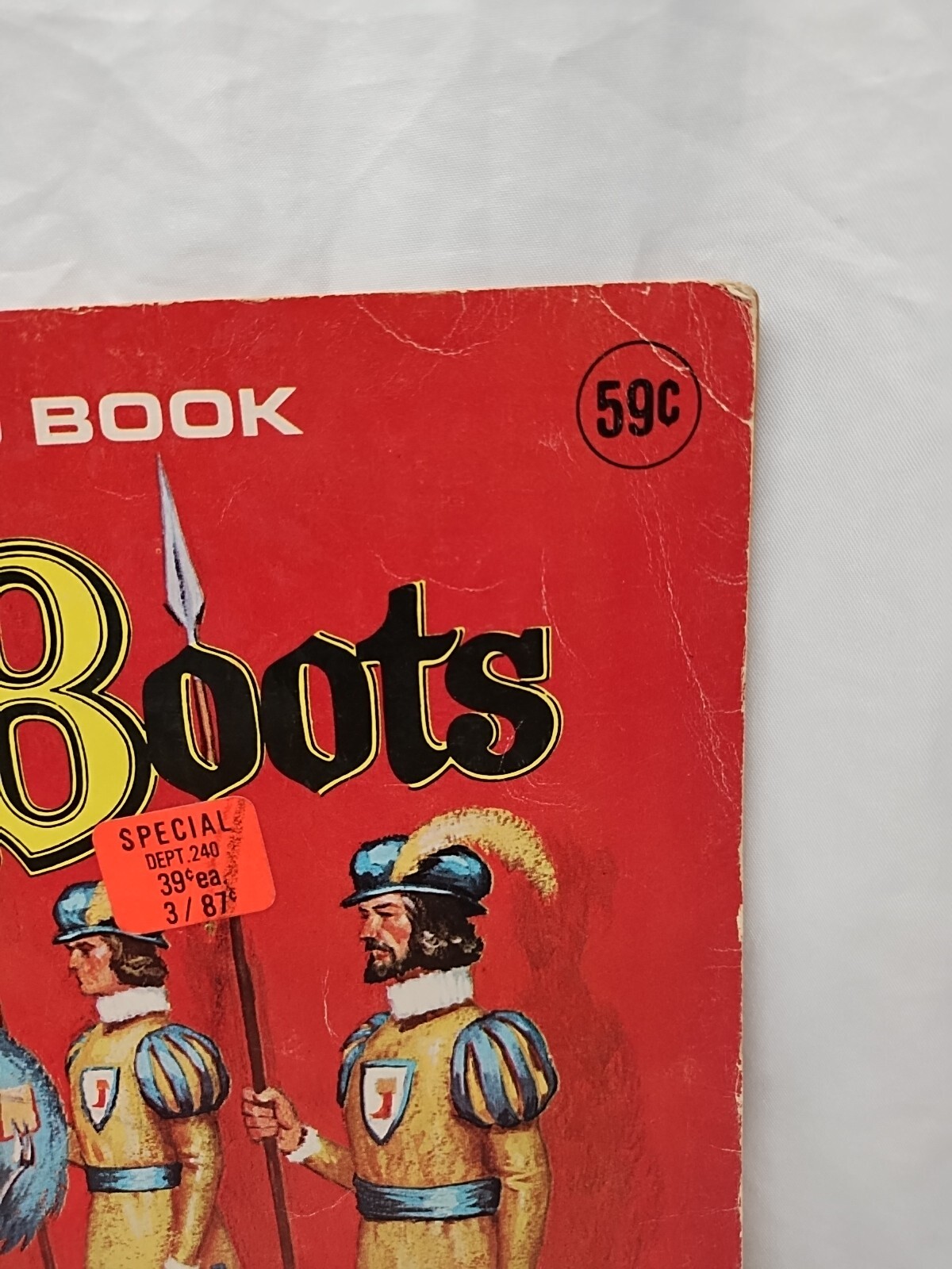 *16 Pages Used*1970s Puss In Boots Giant Coloring Book