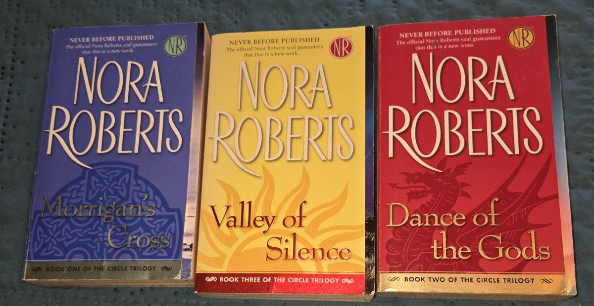 Nora Roberts Circle Trilogy Complete 3 MM Pbs. Morrigan&rsquo;s Cross Valley Silence