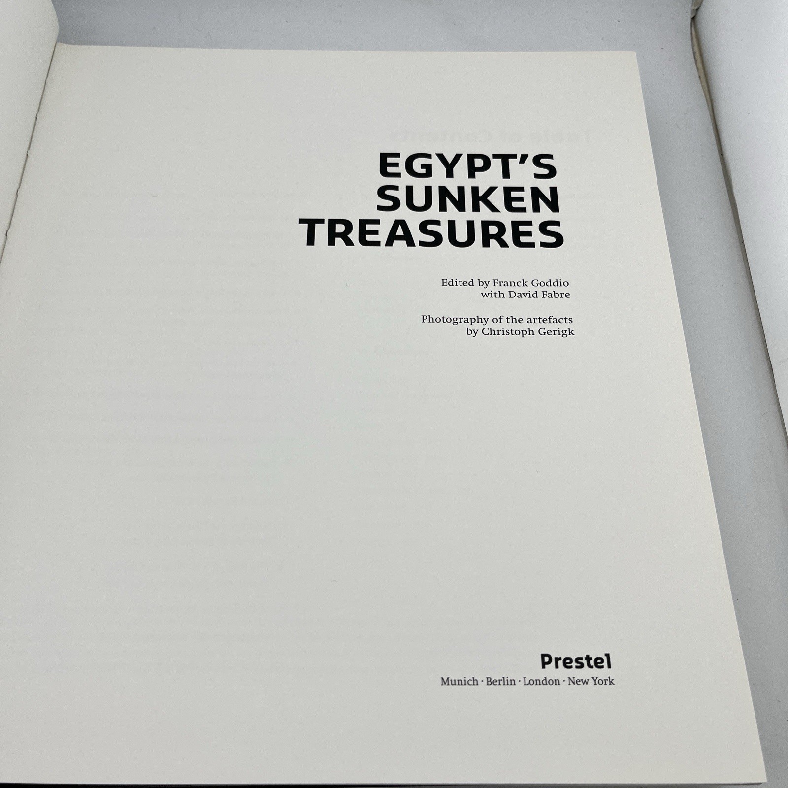 Egypt&rsquo;s Sunken Treasures by Franck Goddio and Christoph Gerigk (2008, Hardcover)