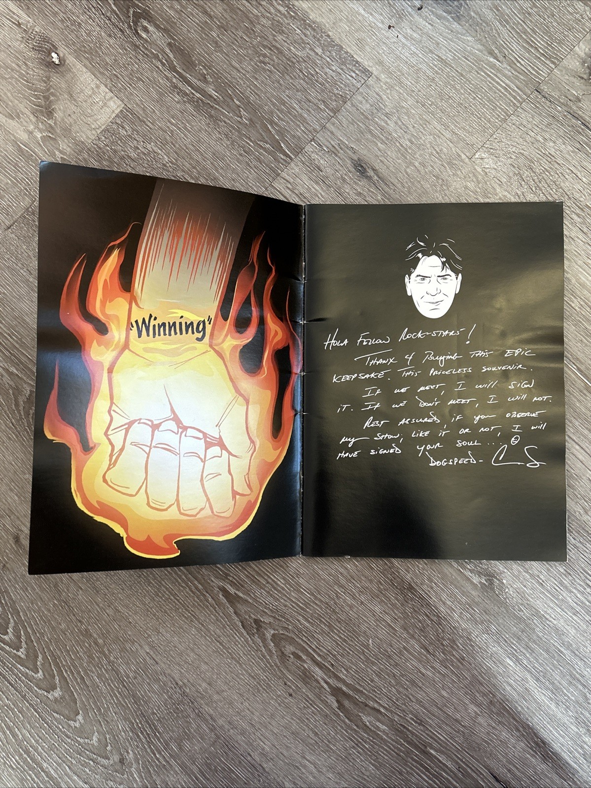 Charlie Sheen Winning Violent Torpedo of Truth Tour 2011 Program Book – RARE OOP