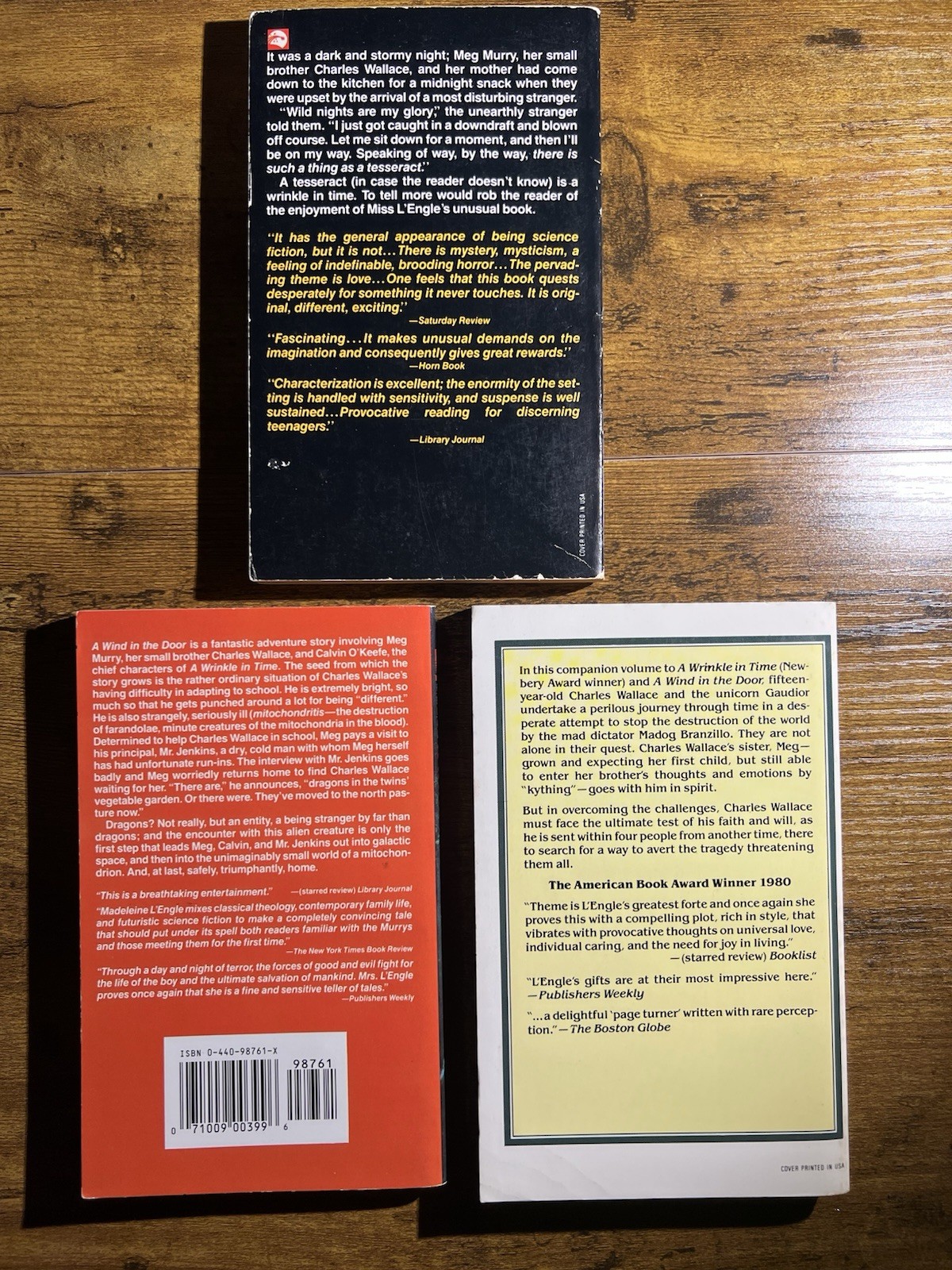 A Wrinkle in Time by Madeleine L&rsquo;Engle 1976 PB Dell Laurel Leaf STRANGER THINGS