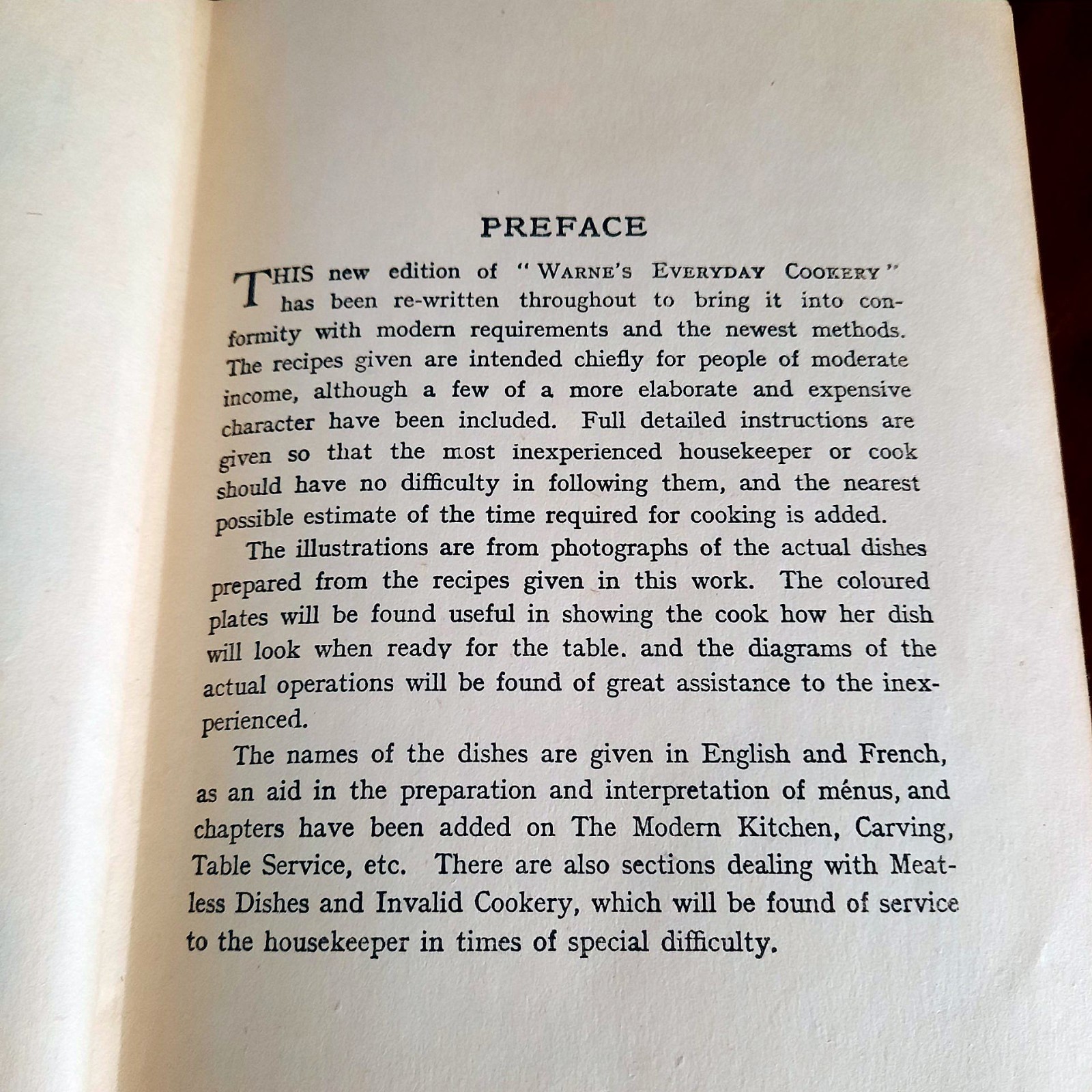 Warne&rsquo;s Everyday Cookery Revised Edition with Illustrations