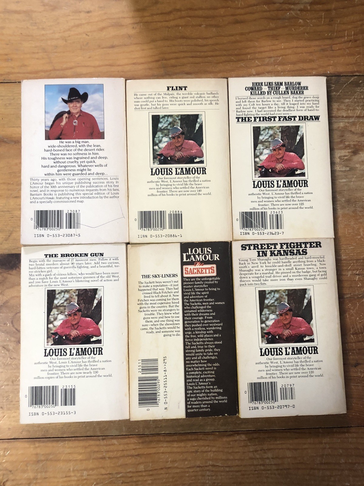 Vintage Louis L&rsquo;Amour Western Lot 18 Paperback Bantam Books