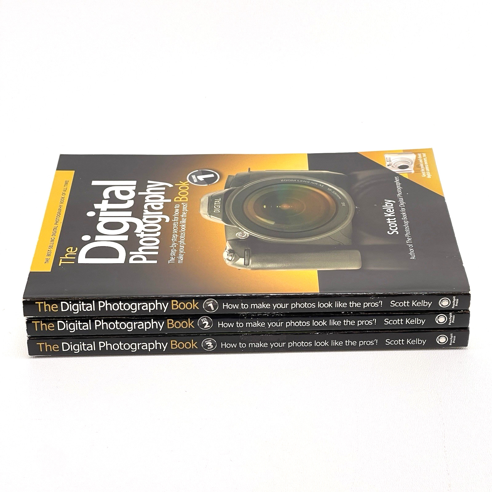 Digital Photography Volumes 1, 2, and 3 – Scott Kelby – Free Shipping