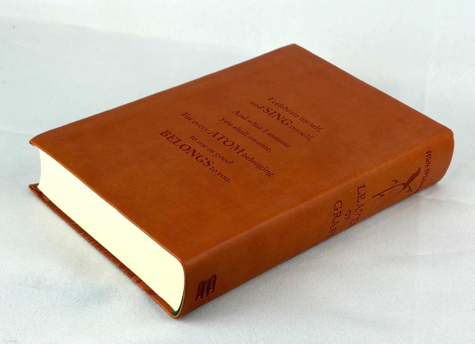 LEAVES OF GRASS by Walt Whitman Deluxe Flexi Bound Faux Leather Classics NEW