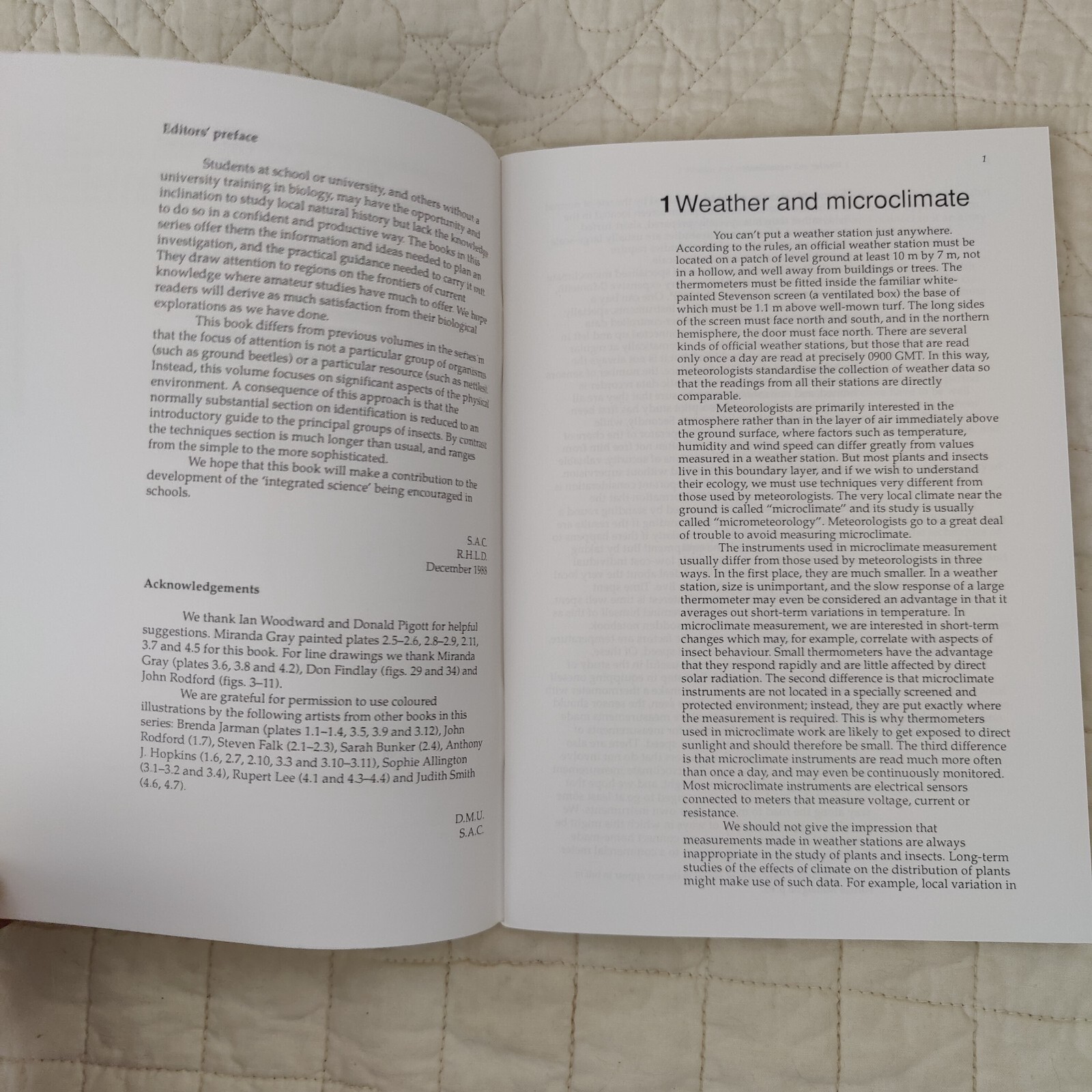 Rare 1991 Insects, Plants and Microclimate – Naturalists&rsquo; Handbook 15