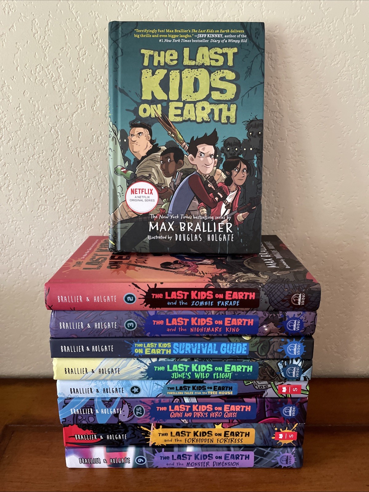 Last Kids on Earth by Max Brallier Book Lot of 9 Hardcover Netflix Series