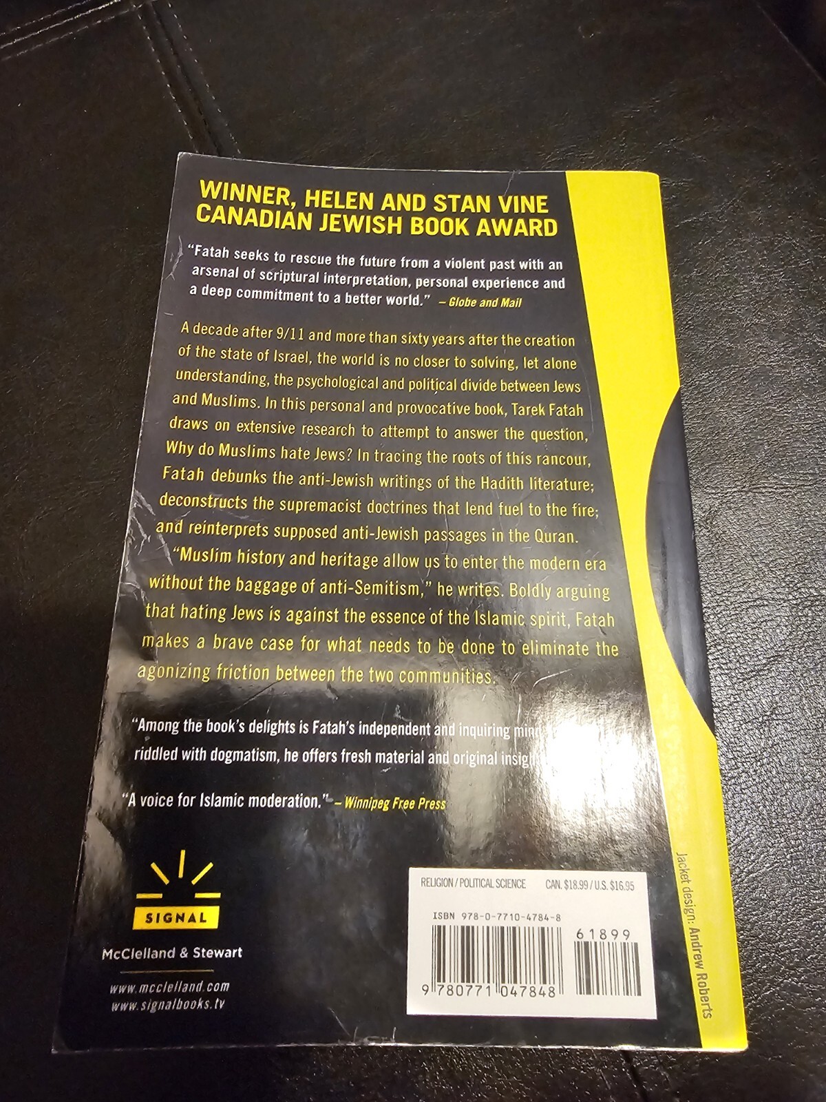 The Jew Is Not My Enemy Paperback Book By Tarek Fatah Signed