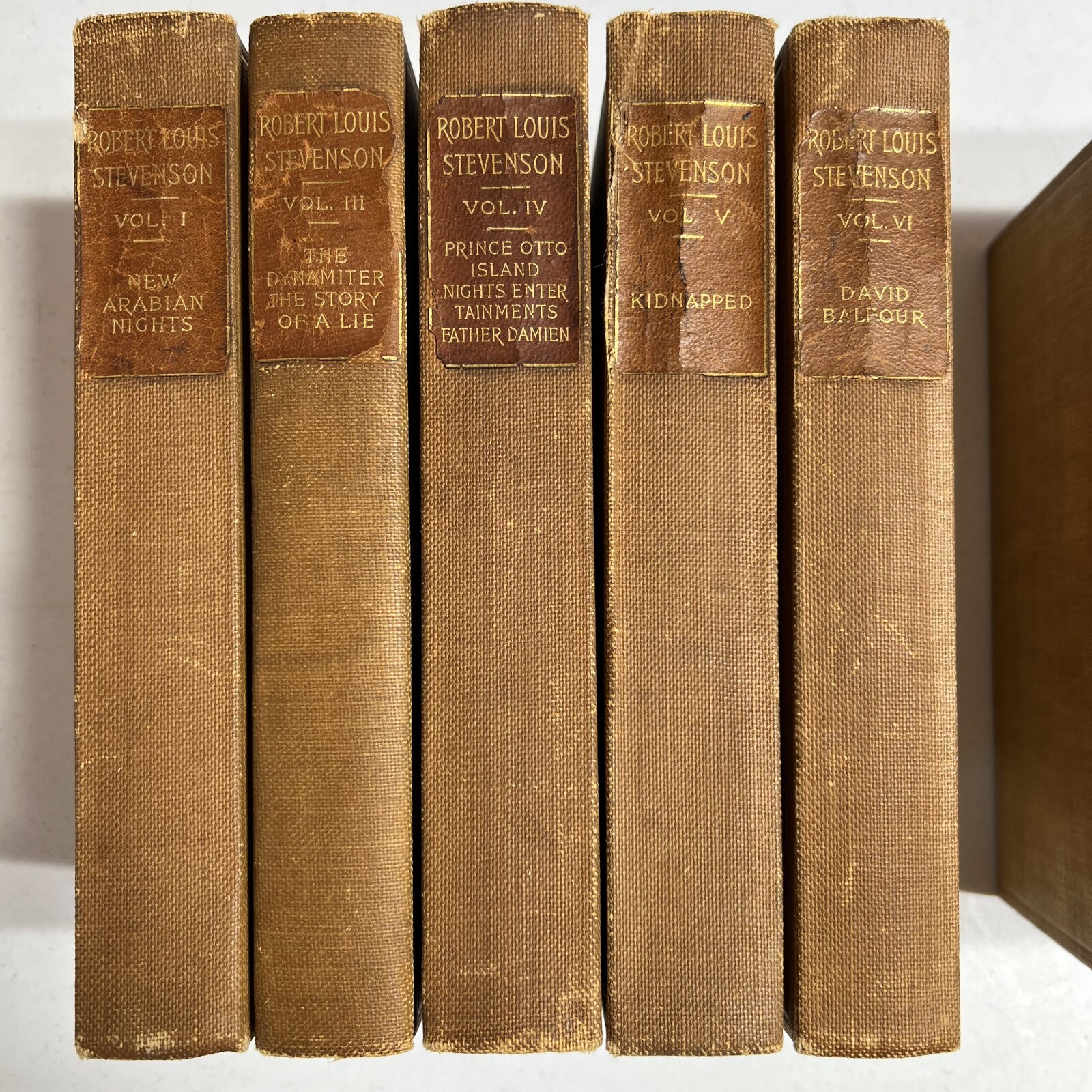 Robert Louis Stevenson works Volumes 1 & 3-26 (1900) Charles Scribner&rsquo;s Sons HC