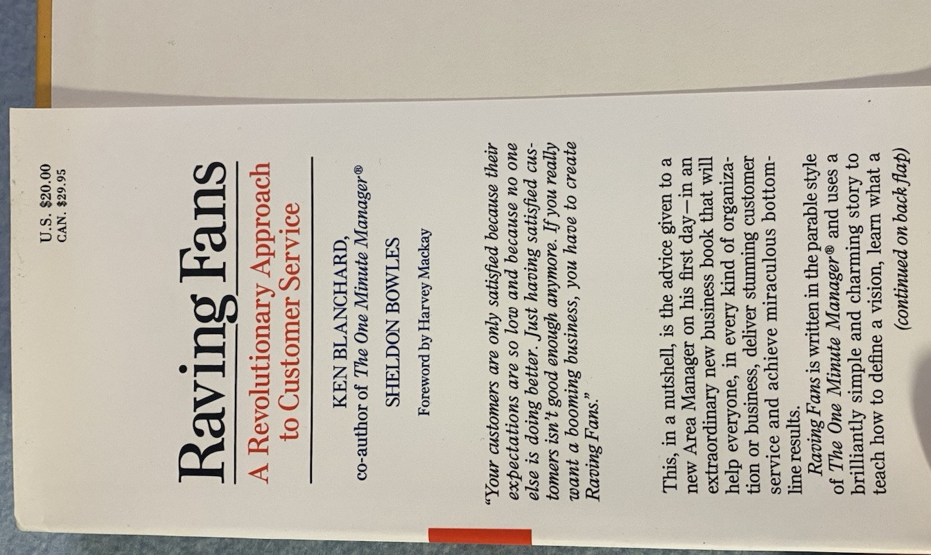 « Raving Fans, » Hard Cover Book by Ken Blanchard & Sheldon Bowles, 138 Pages, New