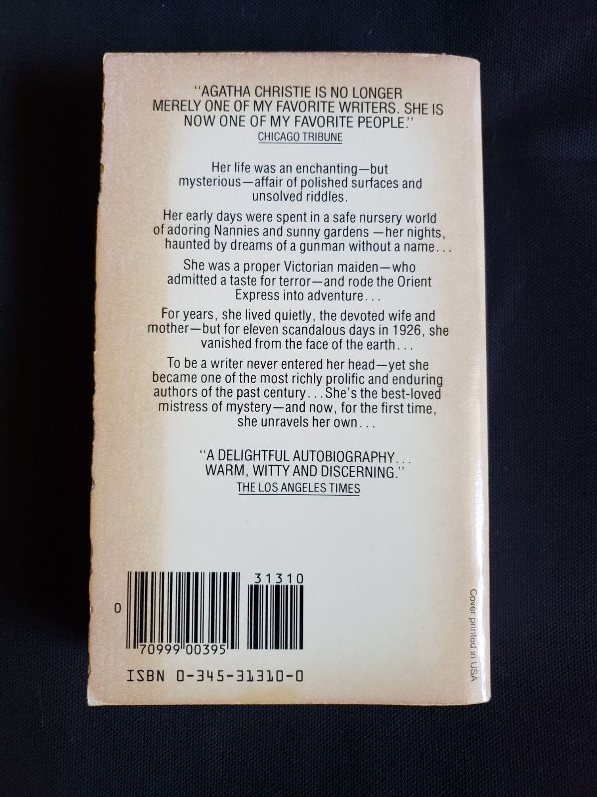Agatha Christie Autobiography – 16 pages of photographs – Incredible 600 pages +
