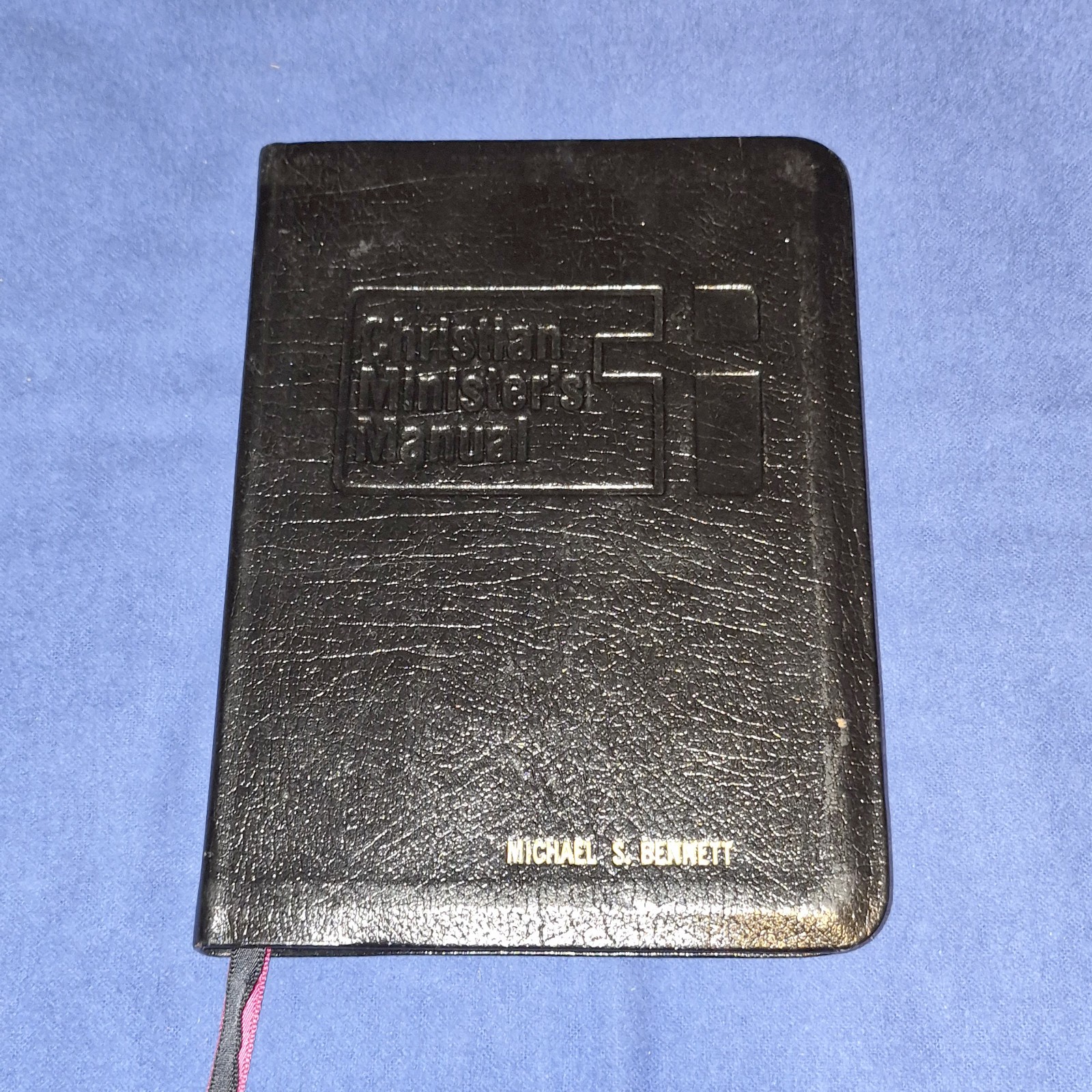 Christian Minister&rsquo;s Manual Roderick E Huron, Black Imitation Leather 1984 1991