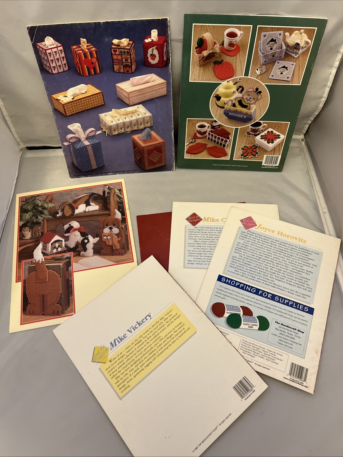Lot of Craft Books for Making Plastic Canvas Projects Lot of 7 Books See Photos
