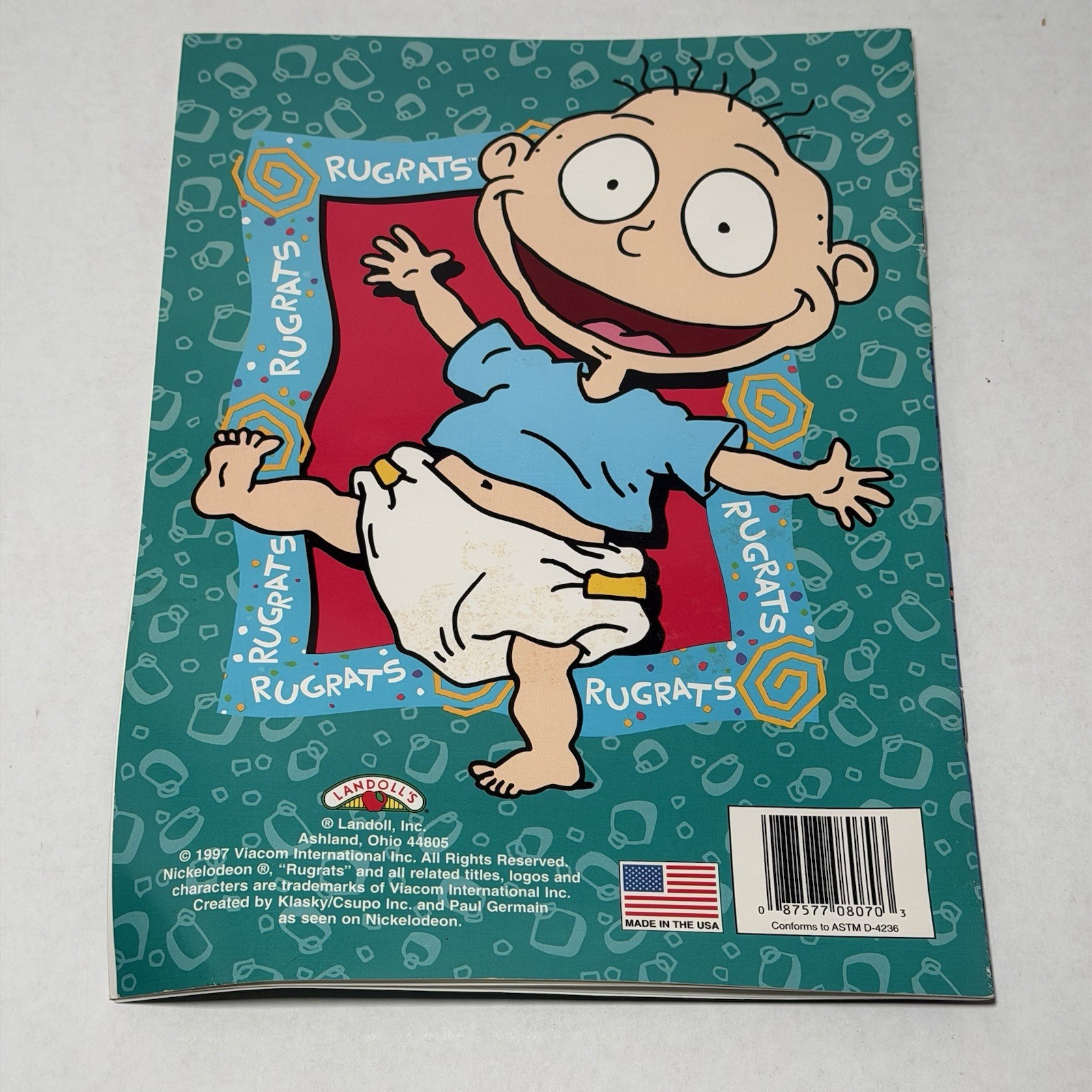 Nickelodeon RUGRATS Sticker and Coloring Book 16 PAGES/STICKERS 1997 Vintage
