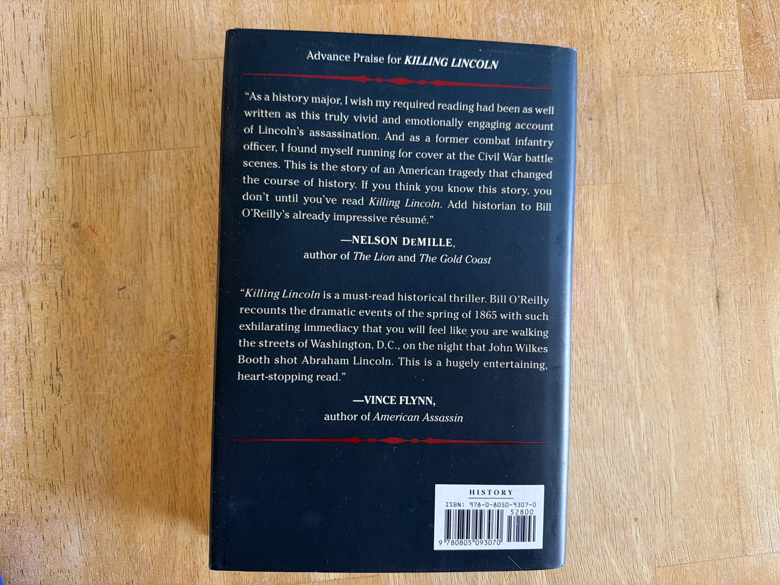 Vintage 2010s History Book, Killing Lincoln, Bill O&rsquo;Reilly, Hardcover