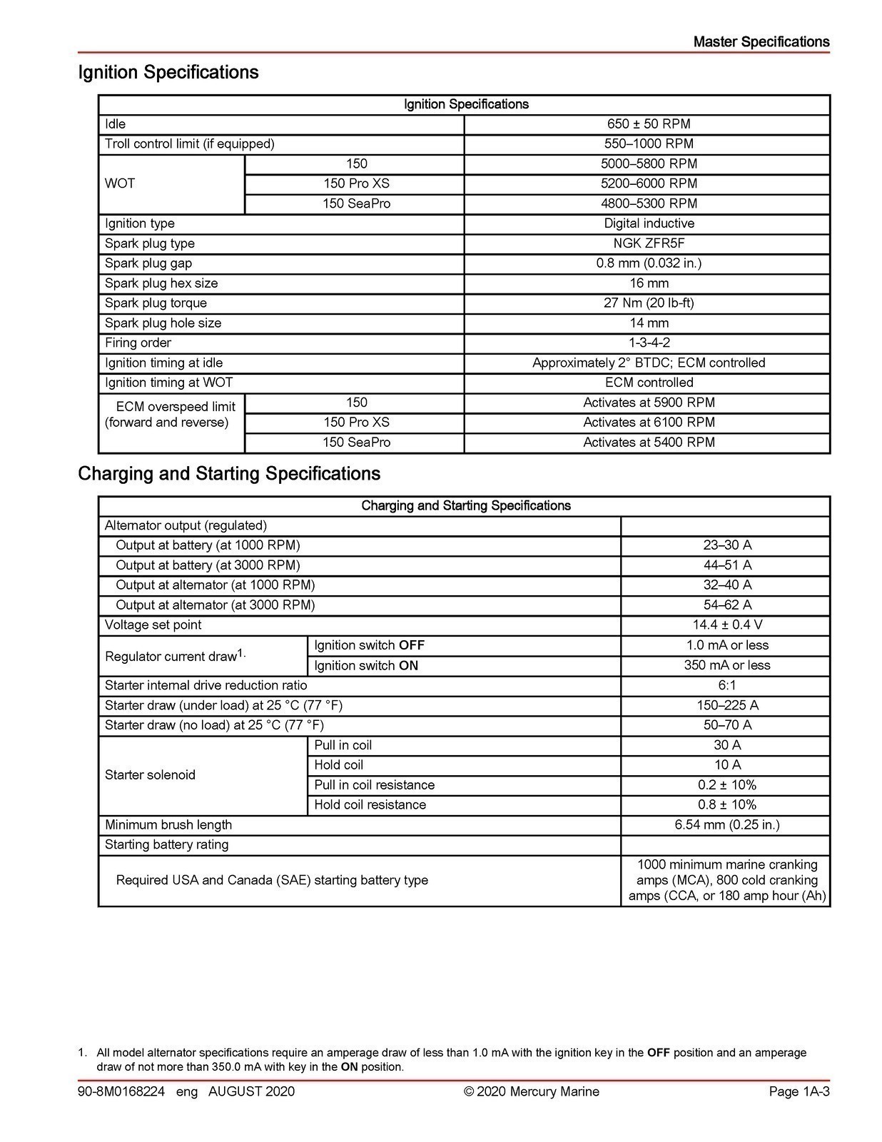 MERCURY 150 SEAPRO 150 PRO XS FOURSTROKE SERVICE MANUAL , BOUND, COVERS, FOLDOUT