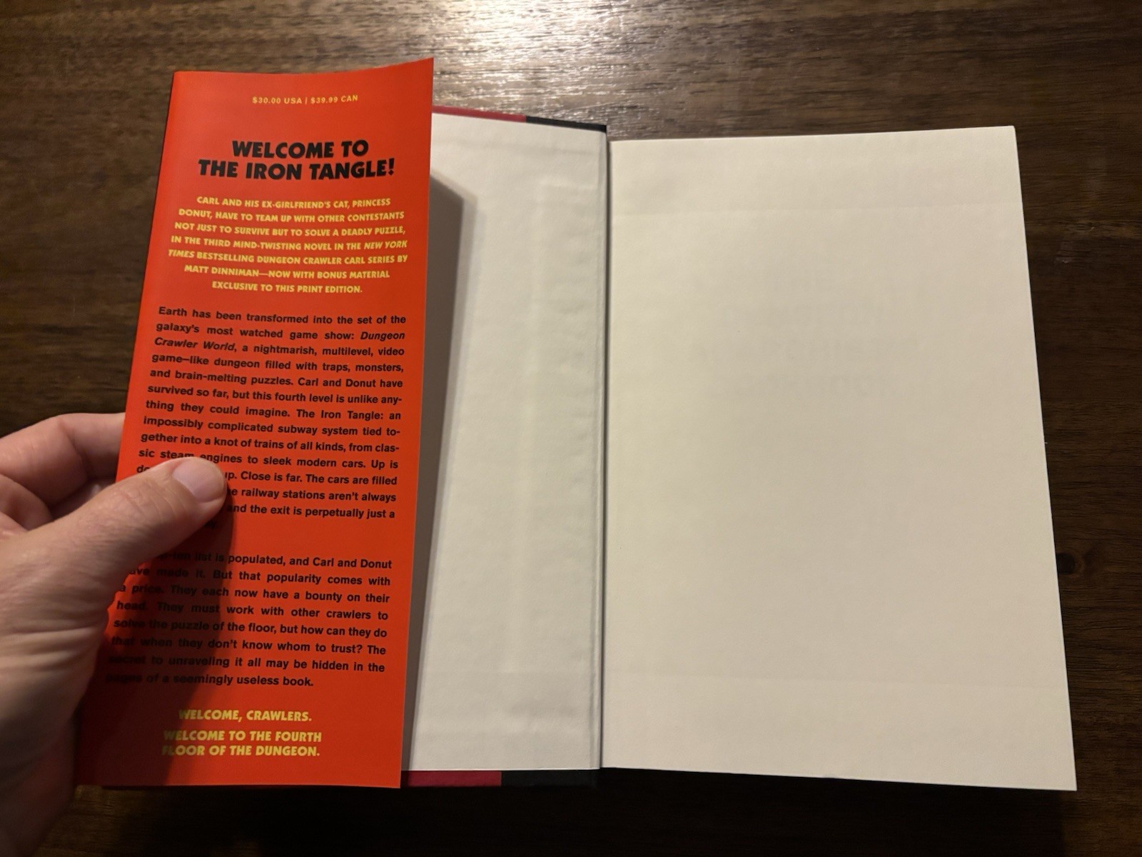 SIGNED The Dungeon Anarchist&rsquo;s Cookbook Matt Dinniman 2025 HCDJ Crawler Carl