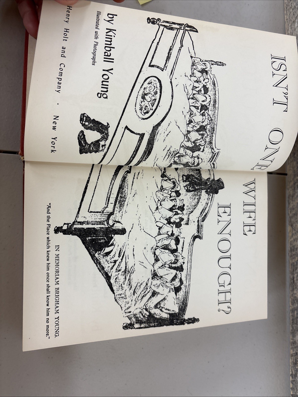 Isn&rsquo;t One Wife Enough? The Story of Mormon Polygamy-1954 First Ed. w Dust Jacket
