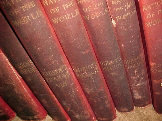 10 DIF LATE 1800&rsquo;s NATIONS OF THE WORLD HC BOOKS PETER FENELON COLLIER AGED ***