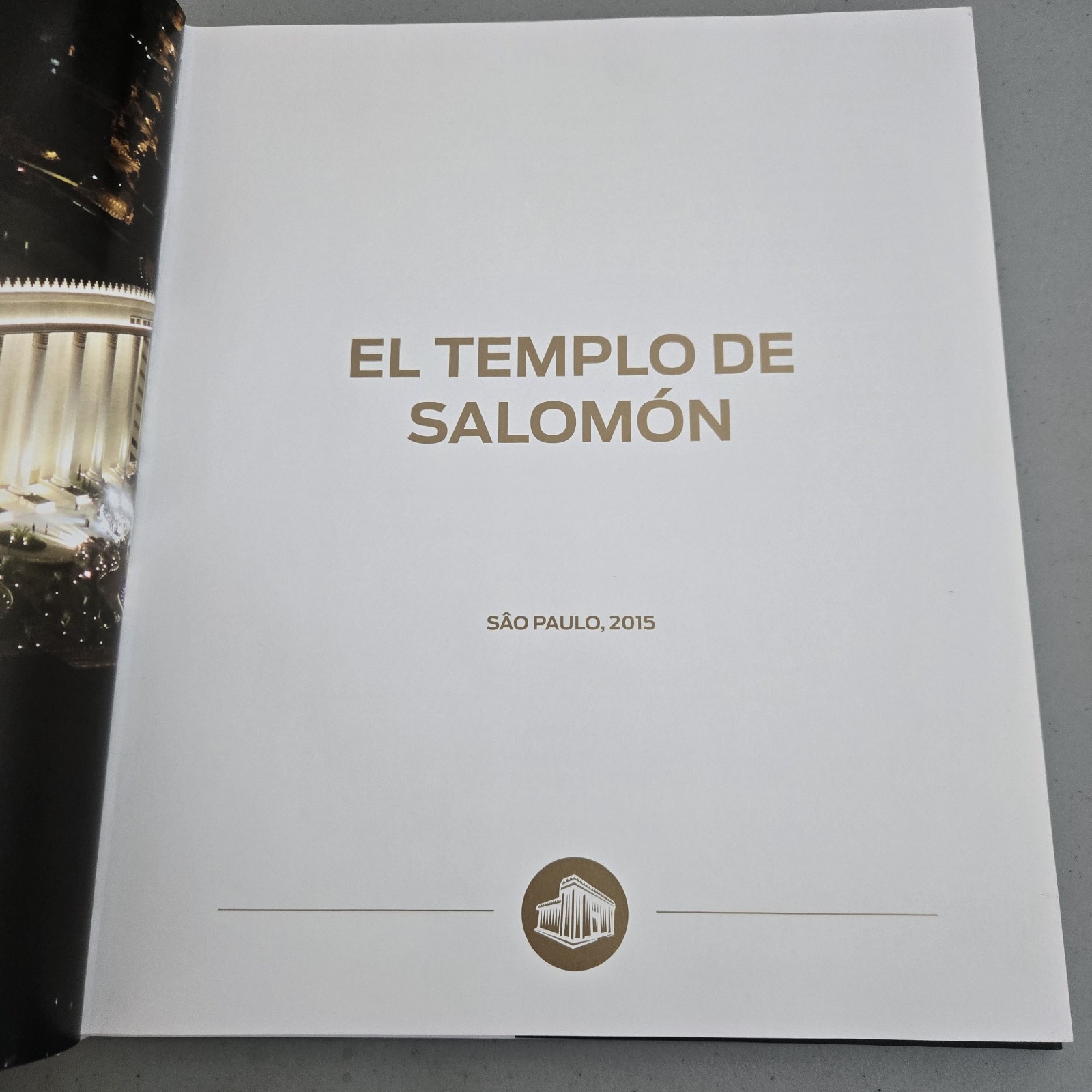 EL TEMPLO DE SALOMON (SOLOMON&rsquo;S TEMPLE) SAN PAULO, BRAZIL BOOK 2015 HCDJ