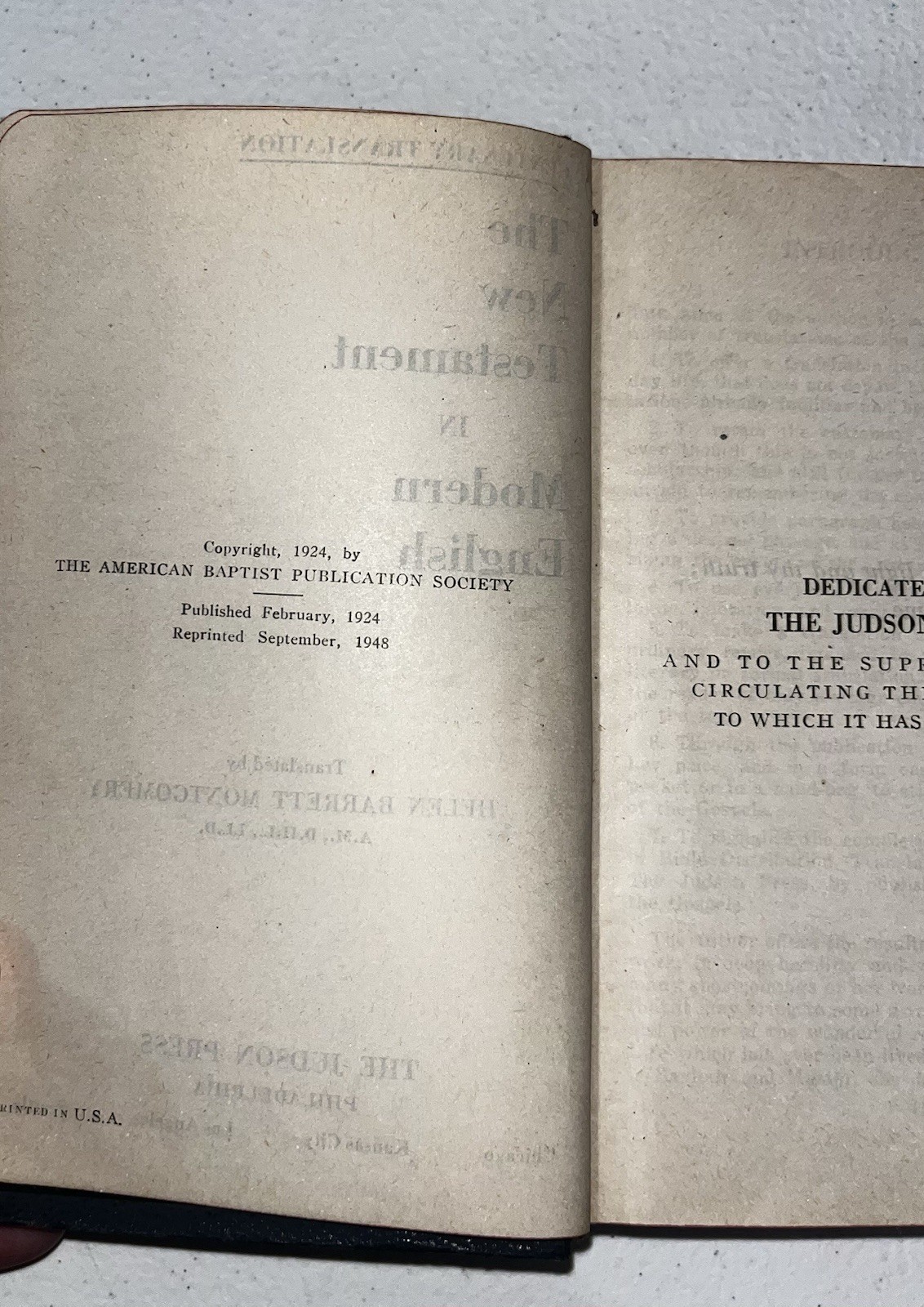 Centenary Translation of the New Testament in Modern English 1924 – 1948 Reprint
