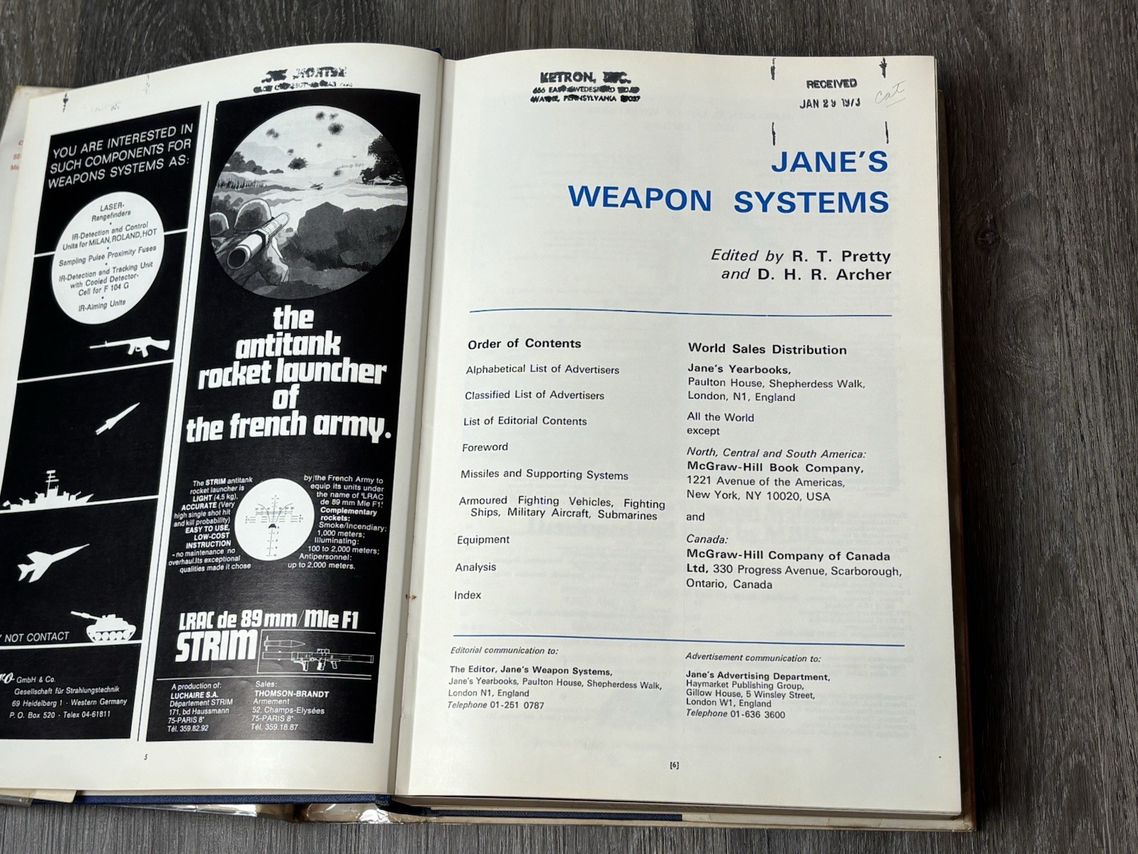 Jane&rsquo;s Weapon Systems 1972-73 Fourth Year of Issue