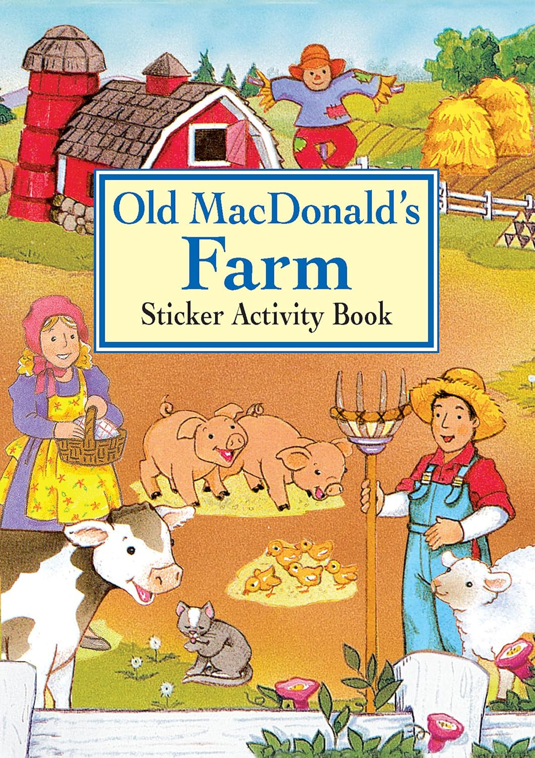 Farm Animal Sticker Activity Book Old MacDonald&rsquo;s Animals Farm for Kids Ages 4-8