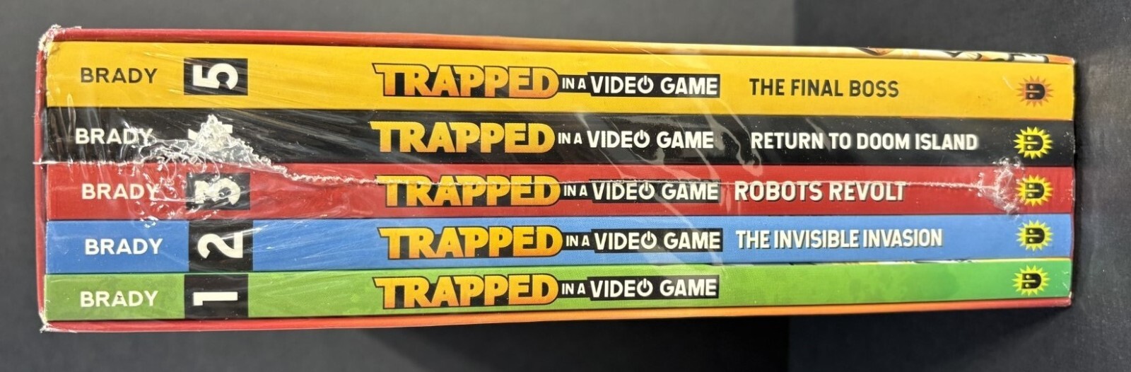 Trapped in a Video Game: the Complete Series Dustin Brady 5 Books New Free Ship