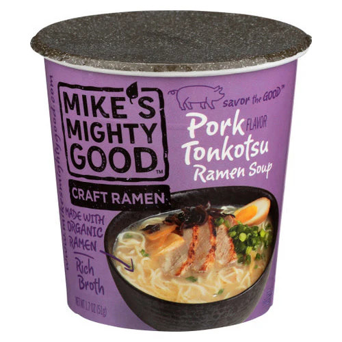 Pork Tonkotsu Ramen Soup 1.7 Oz(Case Of 6) By Mike&rsquo;s Mighty Good