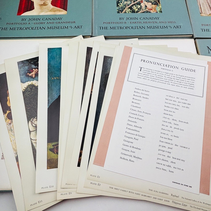 Metropolitan Seminars in Art Great Periods in Painting 24 Portfolios 1-12 A-L