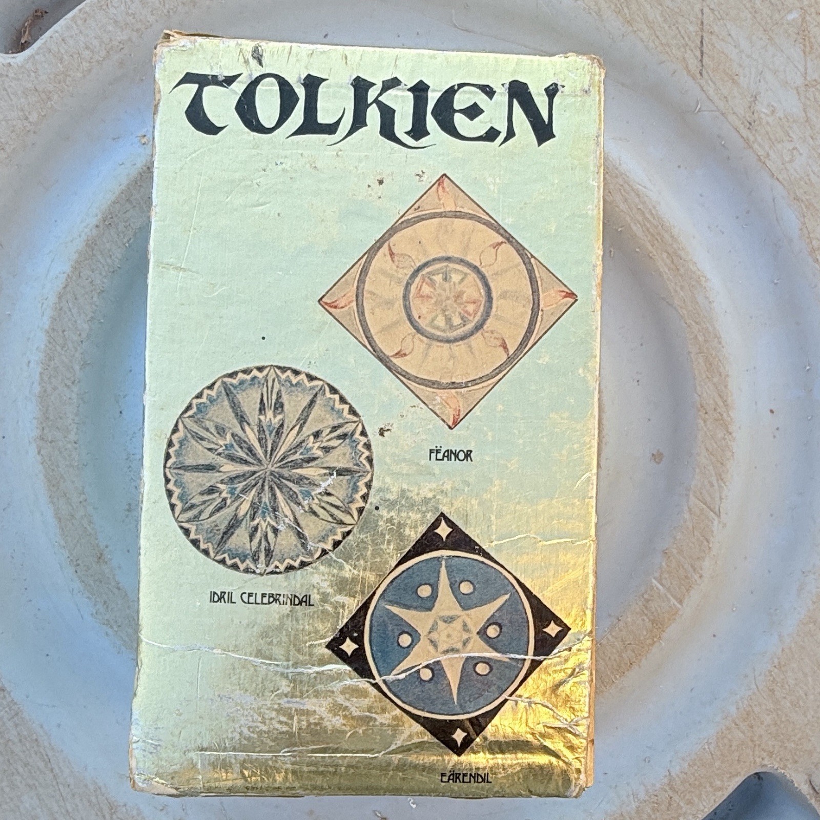 The Lord of the Rings Gold Foil And Hobbit 4 Book Set In Box JRR Tolkien EXC