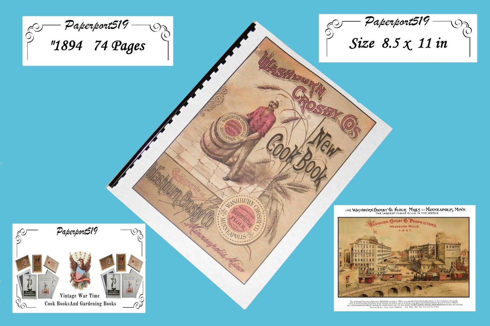 Washburn Crosby CO. New Cook Book « 1894 » 74 Pages