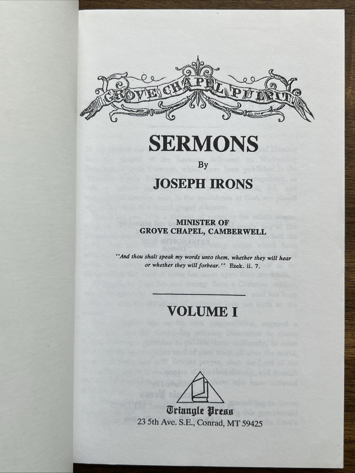 Grove Chapel Pulpit: Sermons by Joseph Irons Volumes 1-6 Paperback