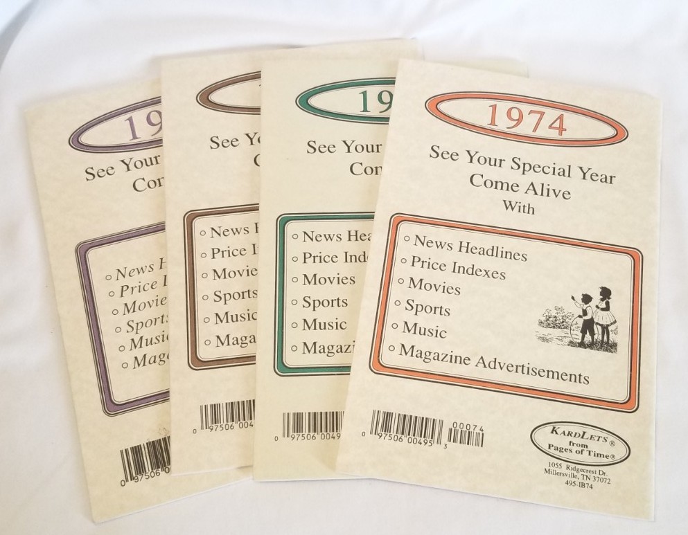 Lot Of 4 Pages Of Time Nostalgia News Report Pamphlet Booklets