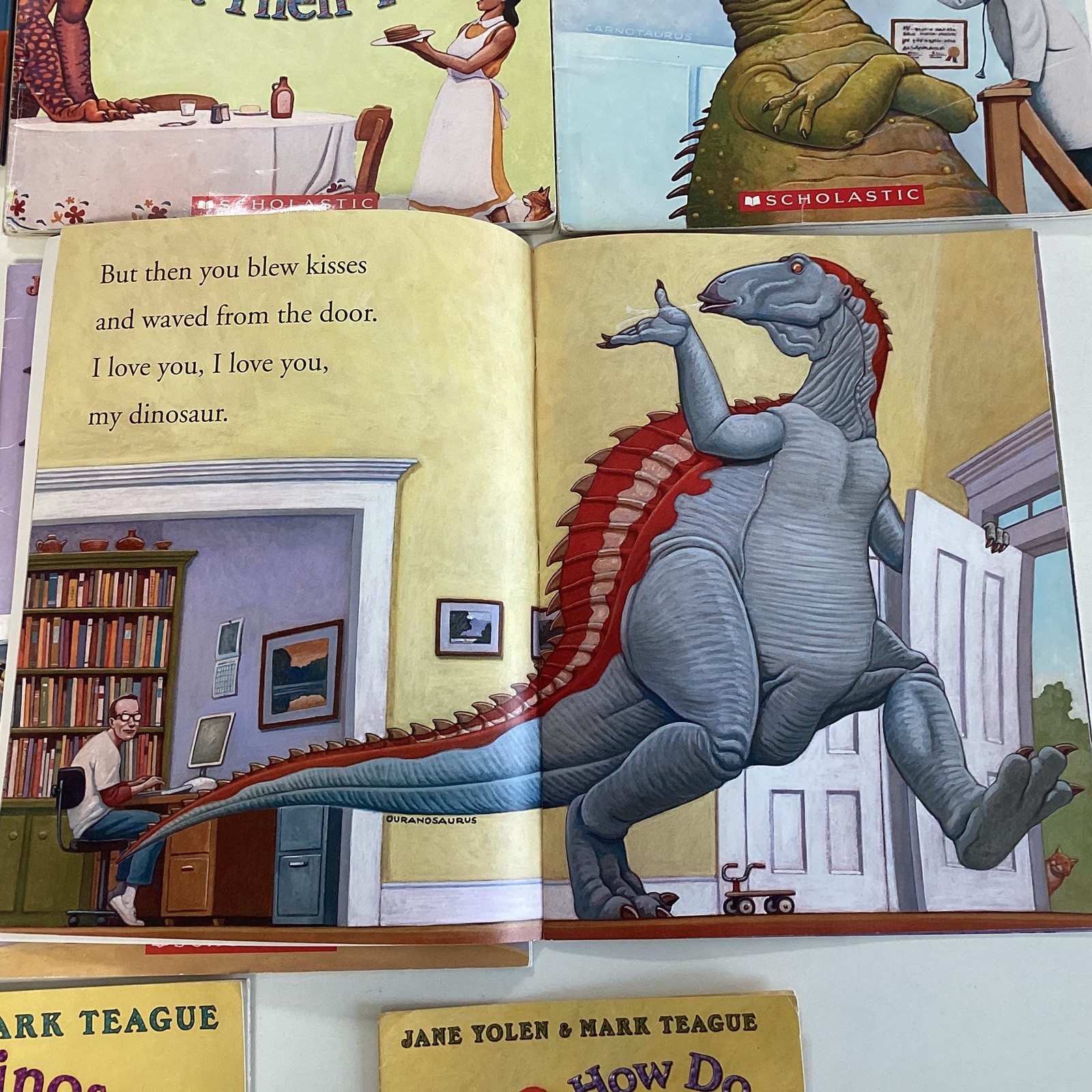Jane Yolen Mark Teague How Do Dinosaurs Preschool Story 8 Children&rsquo;s Book Lot