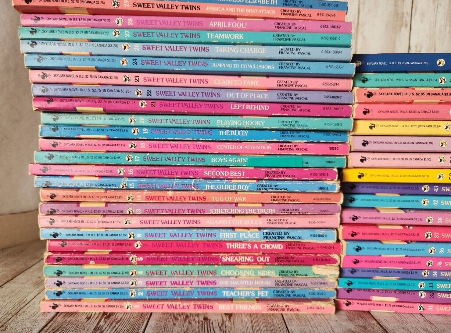 1990&rsquo;s Sweet Valley Twins Books BUILD YOUR COLLECTION Francine Pascal Paperback