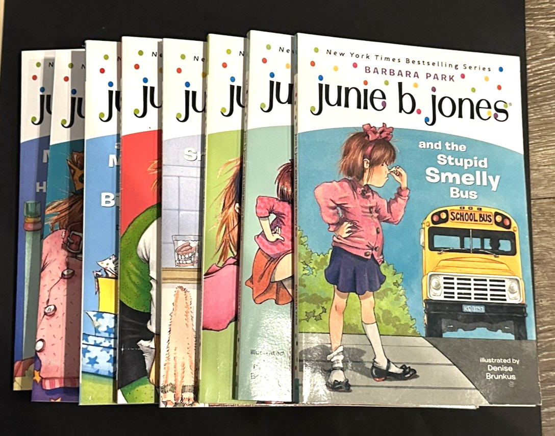 Junie B. Jones lot 1, 2, 3, 4 ,5 ,6, 7, 8 Barbara Park Ages 6-9 children&rsquo;s books