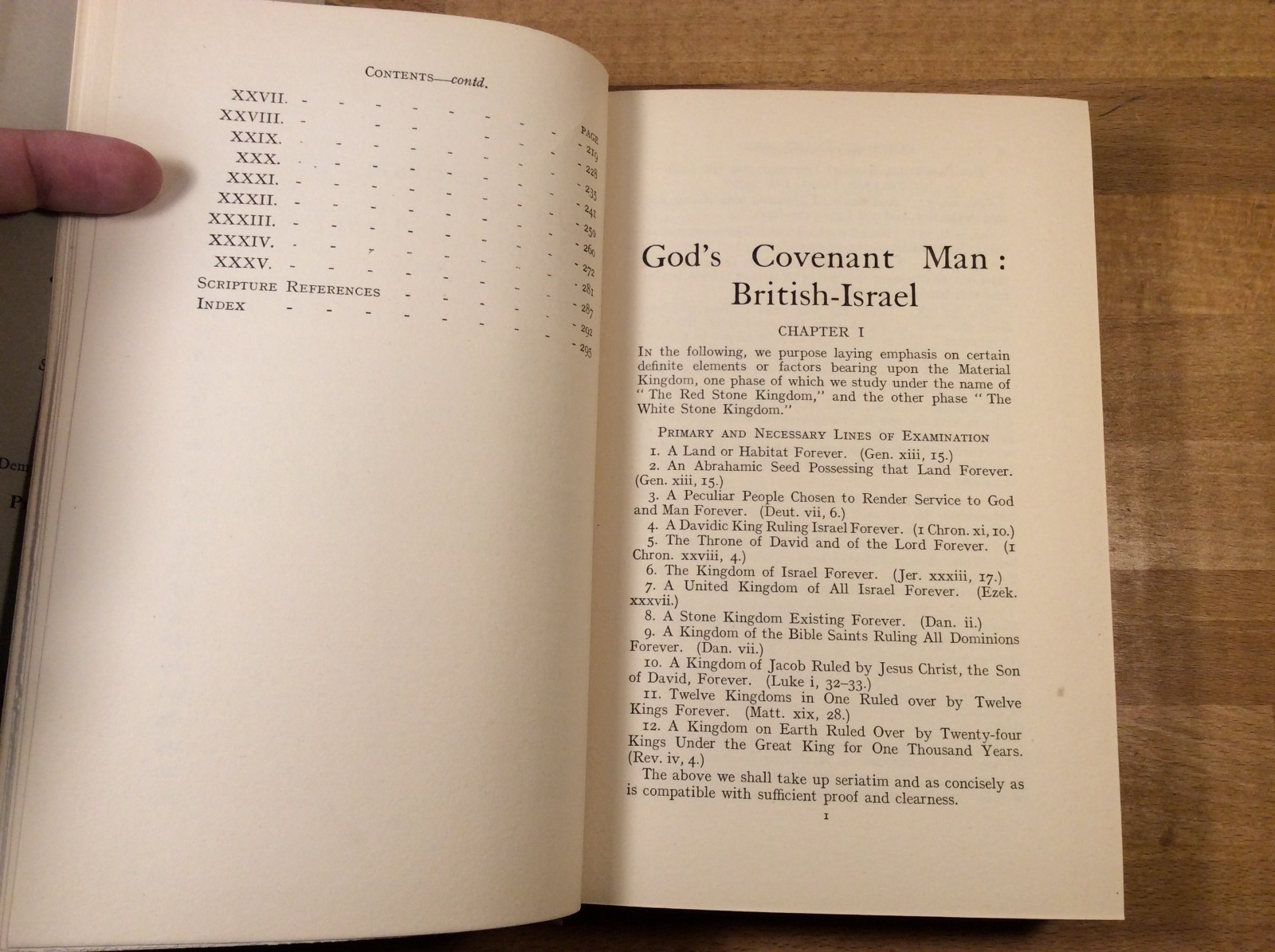 God&rsquo;s Covenant Man: British-Israel, Odlum, 1927 Hardcover, Covenant Publishing