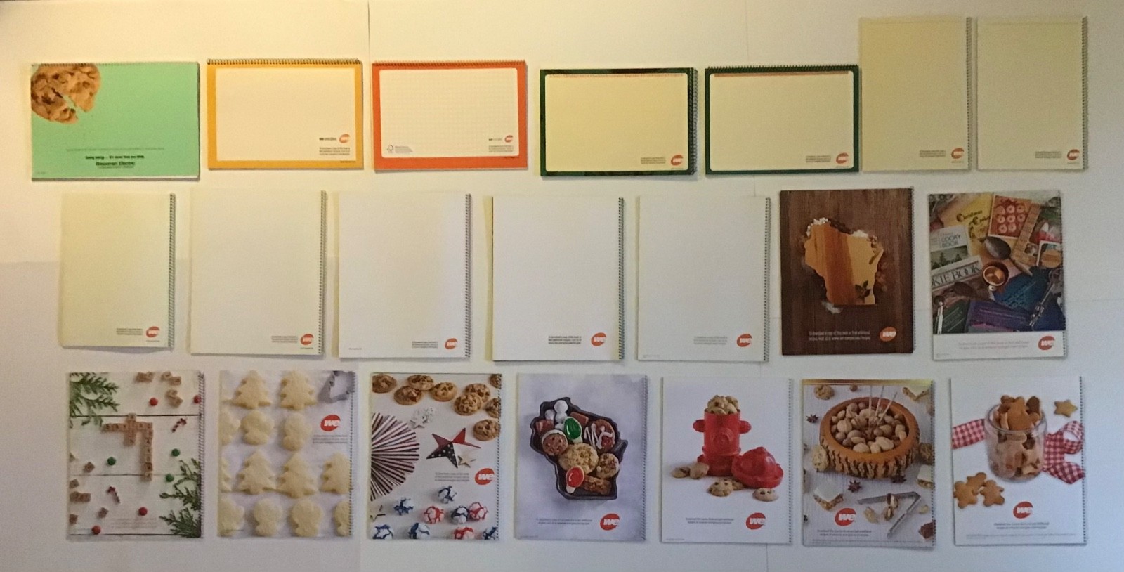Lot Of 21 We Energies Cookie Books Wisconsin Electric 2006-2025 + 1998 Cooky