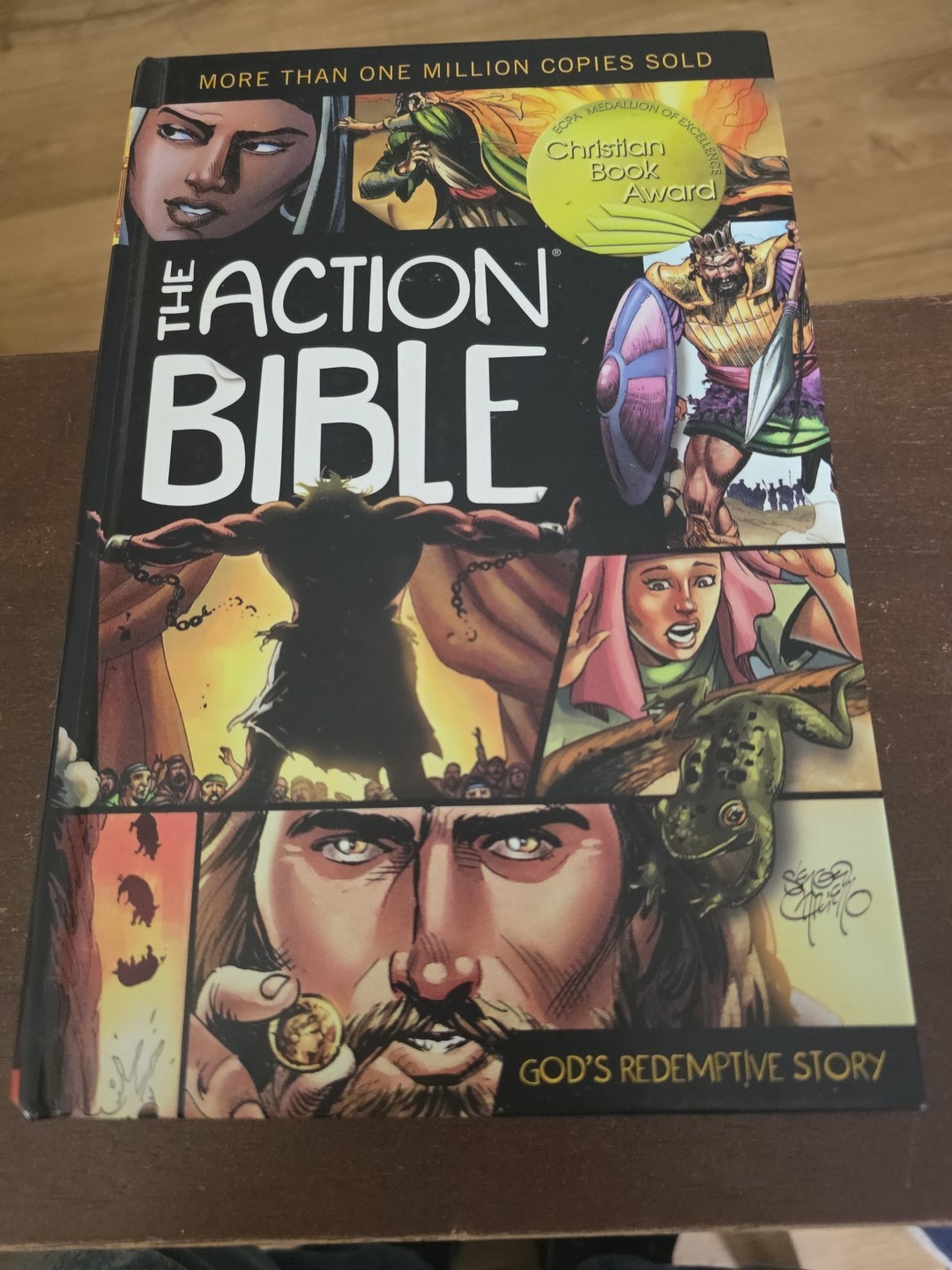 The Action Bible: GOD&rsquo;S Redemptive Story by Sergio Cariello (English) Hardcover