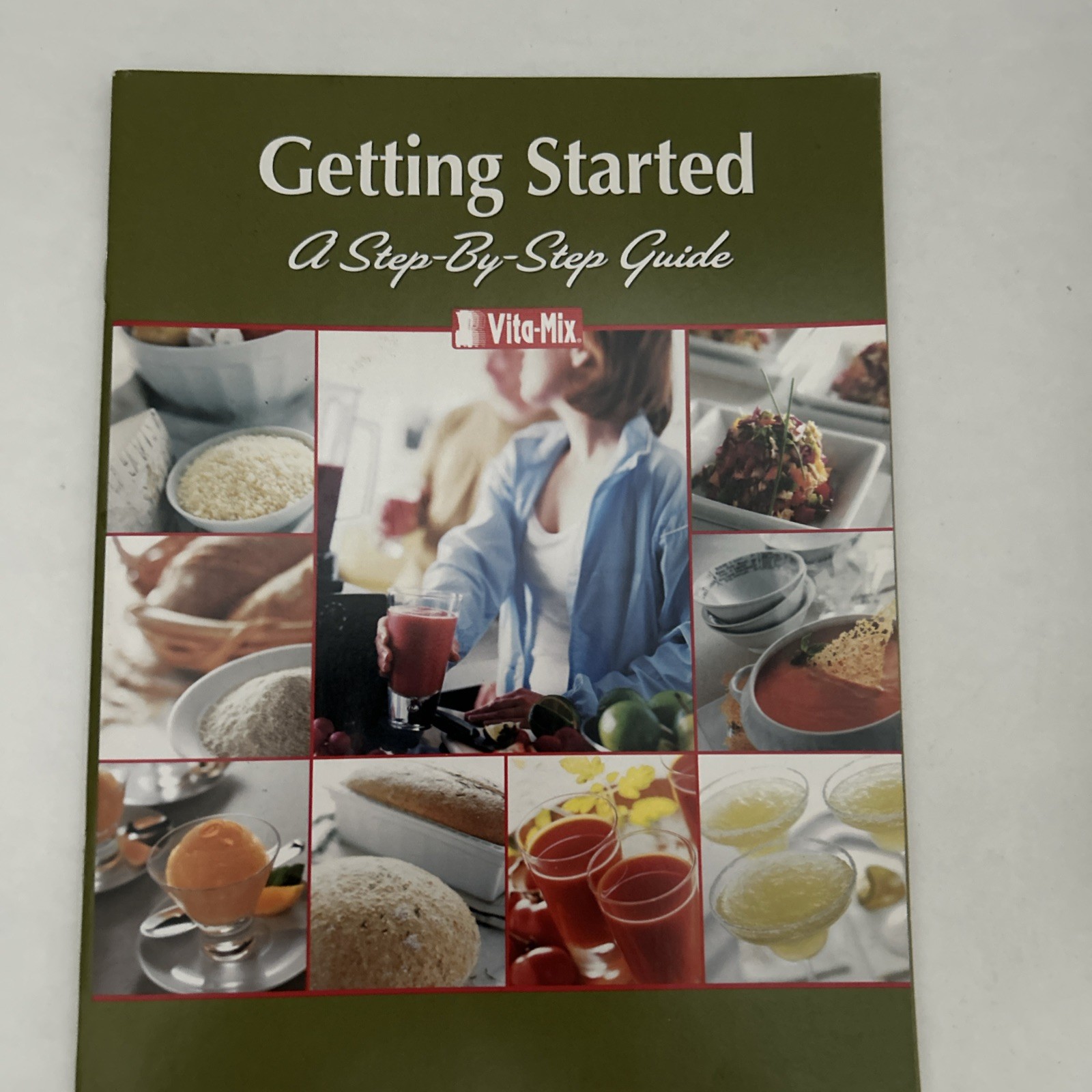 Vita-Mix Owner&rsquo;s Manual + Cookbook Recipes Instructions Binder w Built-In Stand