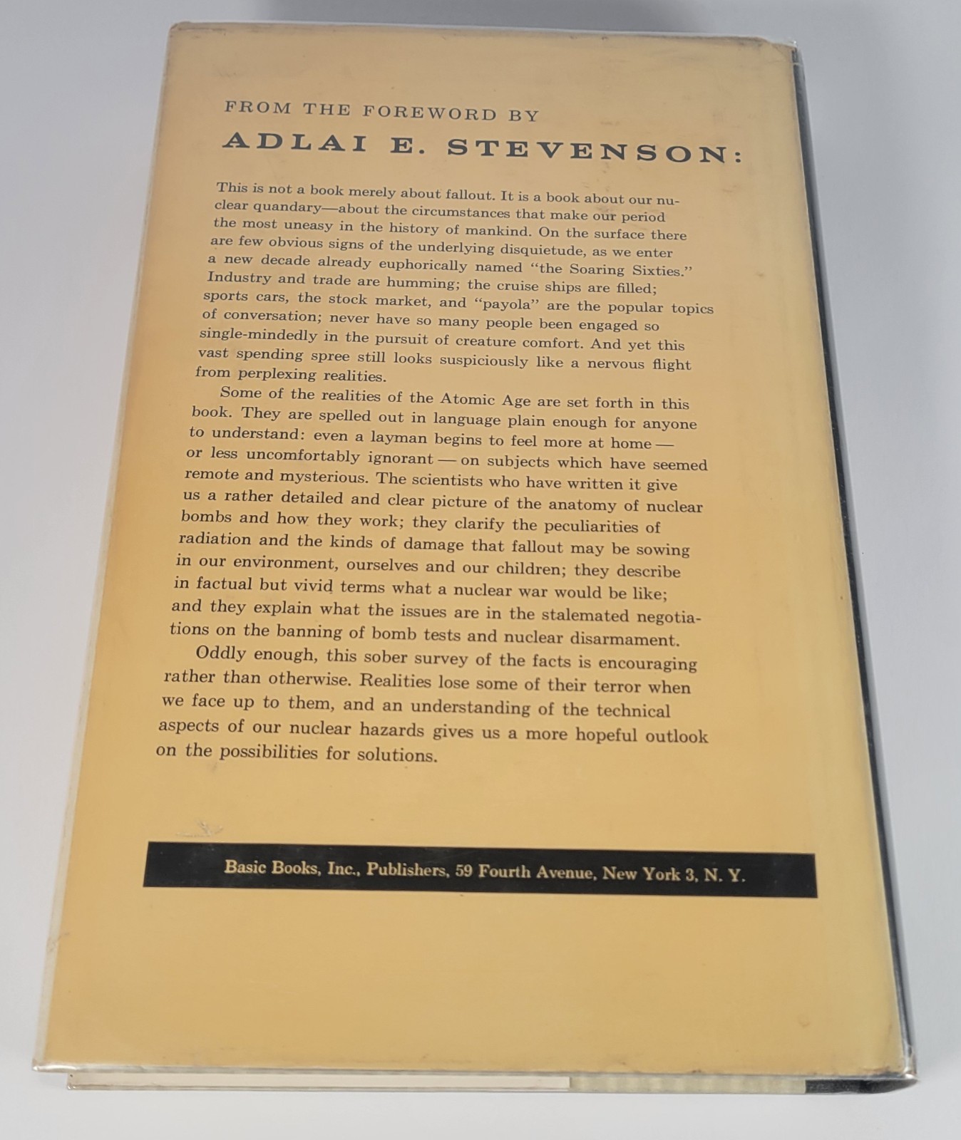 Fallout: A Study of Superbombs, Strontium 90, and Survival- John M. Fowler – HC