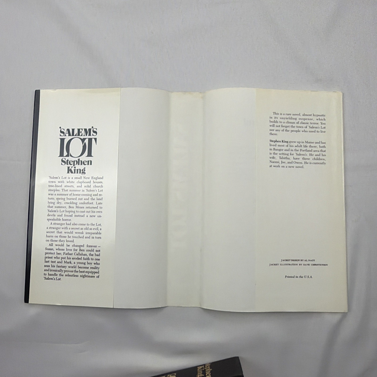 Salem&rsquo;s Lot Stephen King 1975 Doubleday Hardcover Horror Classic