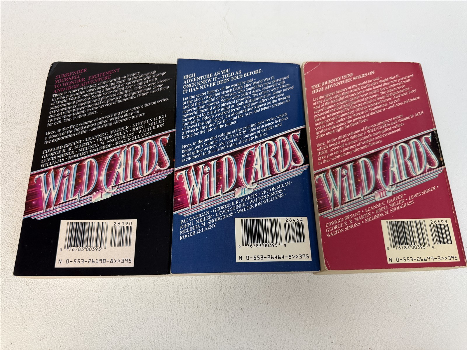 George R R Martin Lot 13 Wild Cards #1 to #10 plus #13 #18 #19