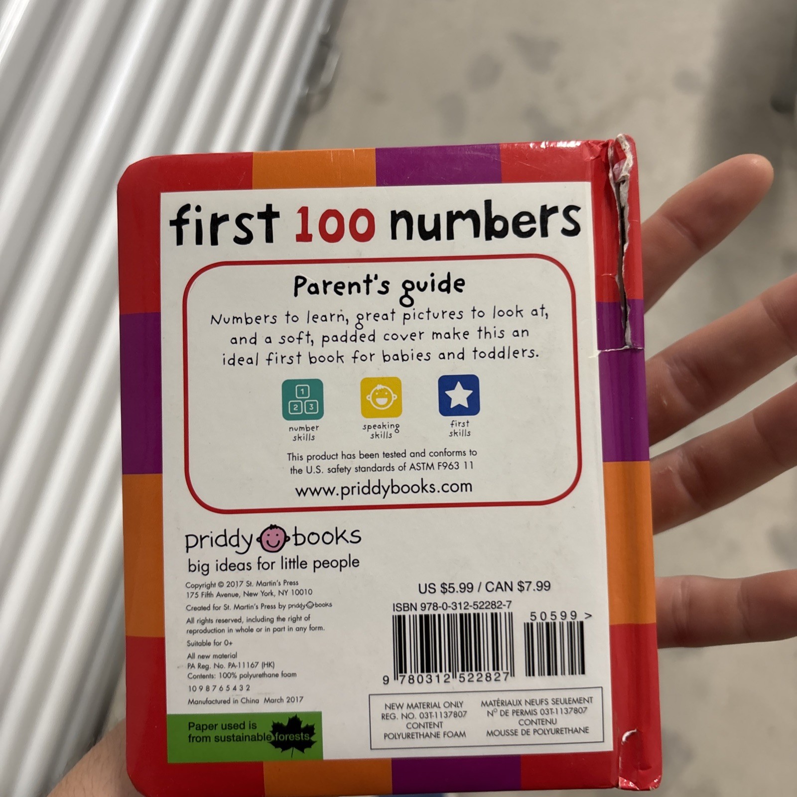 First 100 Padded: First 100 Numbers : An Essential Early-Learning Book by Roger