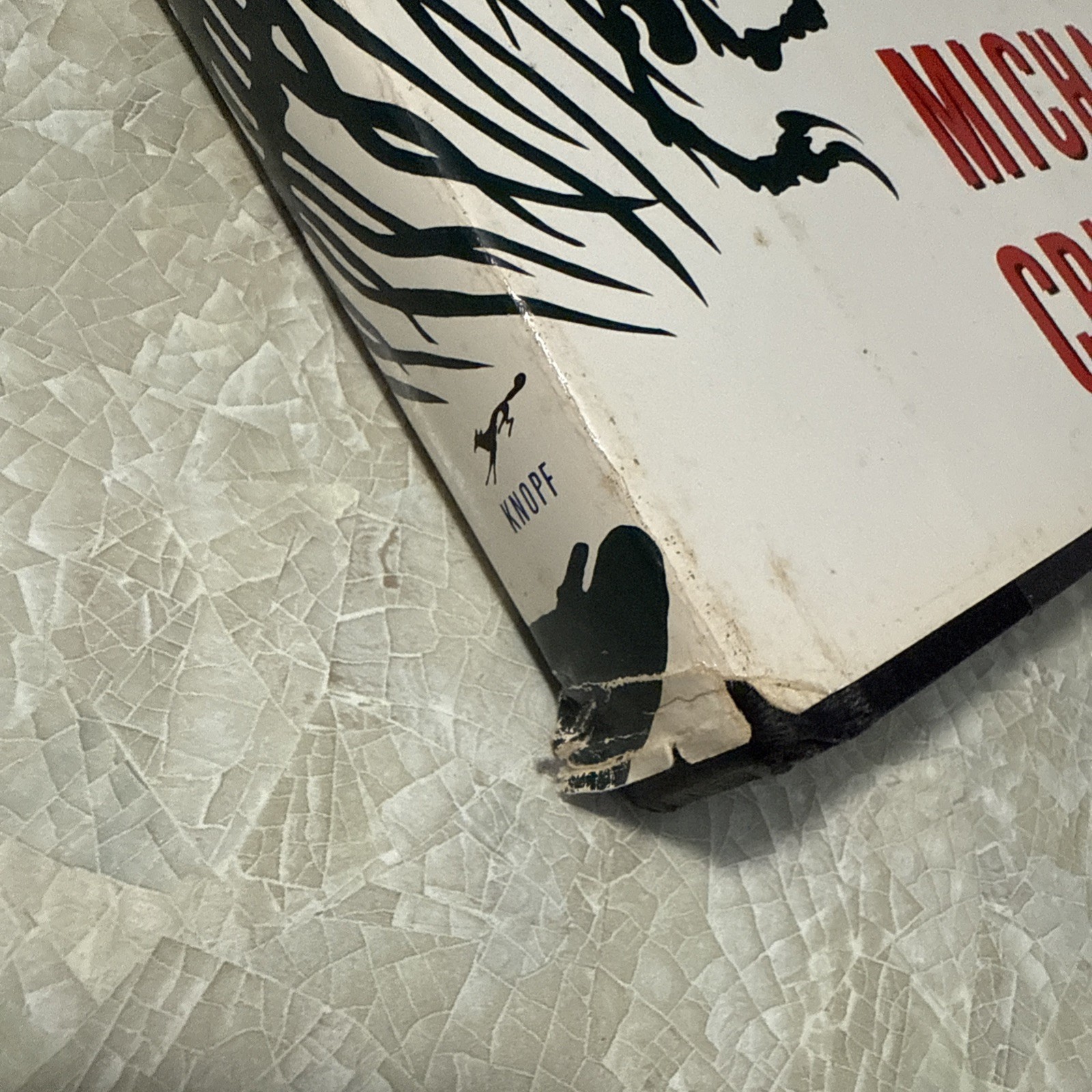 1990 Michael Crichton&rsquo;s JURASSIC PARK Black Hardcover Borzoi Knopf No Barcode
